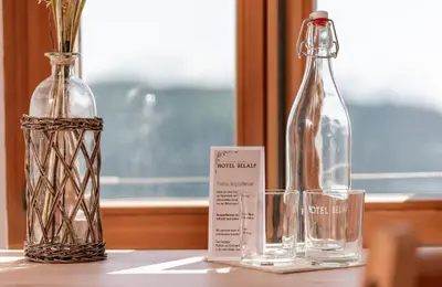 Getränke in der Unterkunft Hotel Belalp