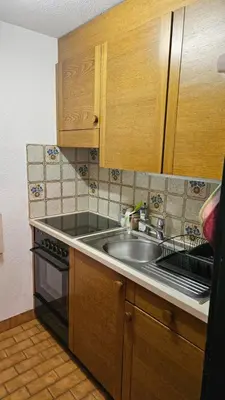 Küche/Küchenzeile in der Unterkunft Haus Azurit Wohnung Nr.25