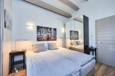 Ein Bett oder Betten in einem Zimmer der Unterkunft Residence Tsaumiau, 3BR, Perfect View, Skilift 170m!