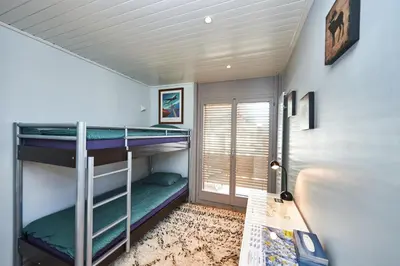 Ein Bett oder Betten in einem Zimmer der Unterkunft Residence Tsaumiau, 3BR, Perfect View, Skilift 170m!