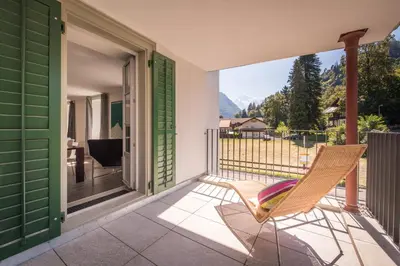 Ein Balkon oder eine Terrasse in der Unterkunft Dependance First