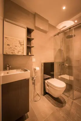 Ein Badezimmer in der Unterkunft Dependance First