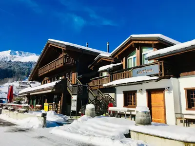 Ein allgemeiner Bergblick oder ein Berglick von der Ferienwohnung aus