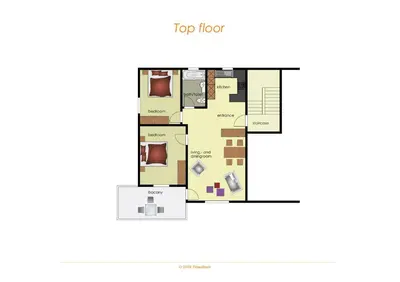 Grundriss der Unterkunft Apartment Aare 3.5 by GriwaRent AG