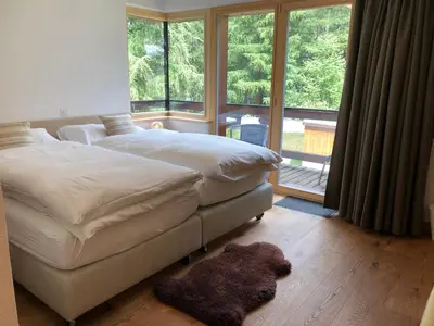 Ein Bett oder Betten in einem Zimmer der Unterkunft Haus Galileo