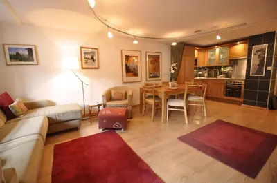 Ein Sitzbereich in der Unterkunft Haus Armina - Apartment Edward