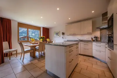 Küche/Küchenzeile in der Unterkunft Chalet Am Acher 3