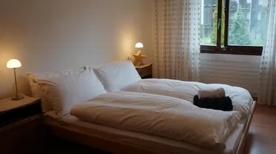 Ein Bett oder Betten in einem Zimmer der Unterkunft Apartment Belvedere