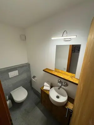 Ein Badezimmer in der Unterkunft Apartment Belvedere