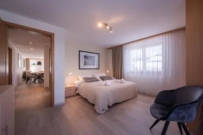 Ein Bett oder Betten in einem Zimmer der Unterkunft Chalet Brunner 2