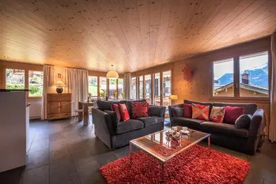 Ein Sitzbereich in der Unterkunft Chalet Bella Vista 4