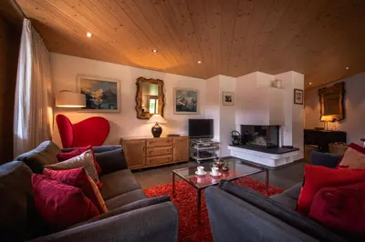 Ein Sitzbereich in der Unterkunft Chalet Bella Vista 4