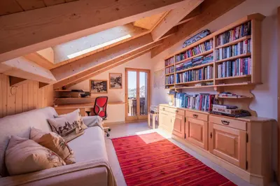 Die Bibliothek in der Ferienwohnung