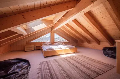 Ein Sitzbereich in der Unterkunft Chalet Aquila 7 Penthouse