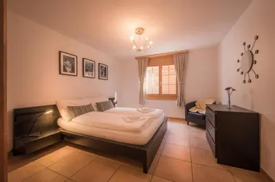 Ein Bett oder Betten in einem Zimmer der Unterkunft Luterbach