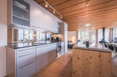 Küche/Küchenzeile in der Unterkunft Schweizerheim Residence 11