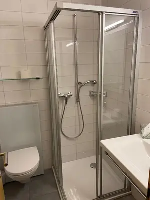 Ein Badezimmer in der Unterkunft Hotel Restaurant Rothorn