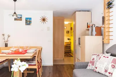 Ein Sitzbereich in der Unterkunft Apartment Balma 3 rooms near Gondelbahn