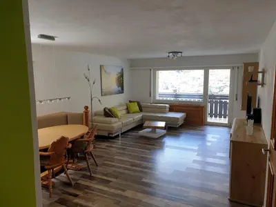 Ein Sitzbereich in der Unterkunft Haus St.Martin
