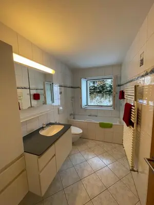 Ein Badezimmer in der Unterkunft Haus St.Martin