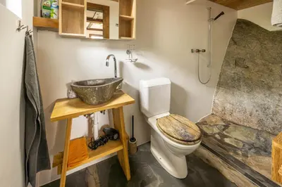 Ein Badezimmer in der Unterkunft korn-stadel ARIDA PRATA 