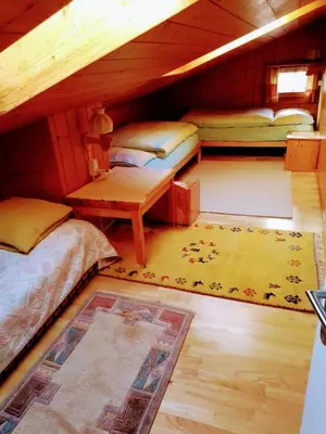 Ein Bett oder Betten in einem Zimmer der Unterkunft Apartment Nadeschda