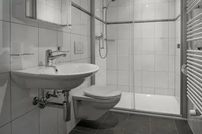 Ein Badezimmer in der Unterkunft Aarninkhof