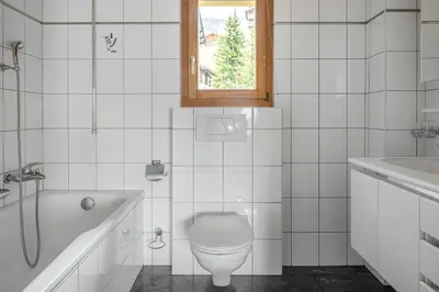 Ein Badezimmer in der Unterkunft Alpengarten 7