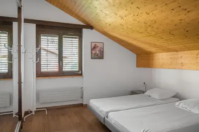 Ein Bett oder Betten in einem Zimmer der Unterkunft Alpenglück 51
