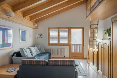 Ein Sitzbereich in der Unterkunft Ambiente B21