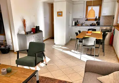 Küche/Küchenzeile in der Unterkunft Bettmerlodge