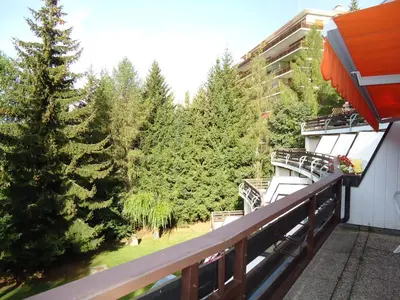 Ein Balkon oder eine Terrasse in der Unterkunft Apartment Humagne - Crans-Montana Center
