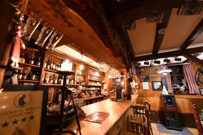 Lounge oder Bar in der Unterkunft Pension Gimmelwald