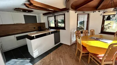 Küche/Küchenzeile in der Unterkunft Chalet Sunstar