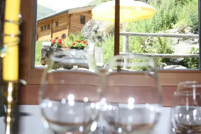 Getränke in der Unterkunft Chalet Hinter Dem Rot Stei