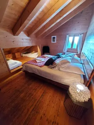Ein Bett oder Betten in einem Zimmer der Unterkunft Gîte du Prilet