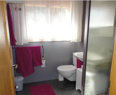 Ein Badezimmer in der Unterkunft Haus Wiedersehn