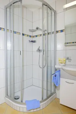Ein Badezimmer in der Unterkunft Haus Sonnheim