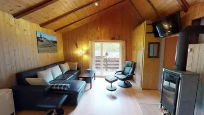 Ein Sitzbereich in der Unterkunft Felsheim FH0