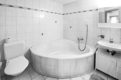 Ein Badezimmer in der Unterkunft Haus Evita