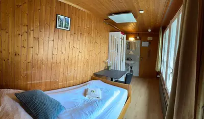 Ein Bett oder Betten in einem Zimmer der Unterkunft Hotel Hornerpub