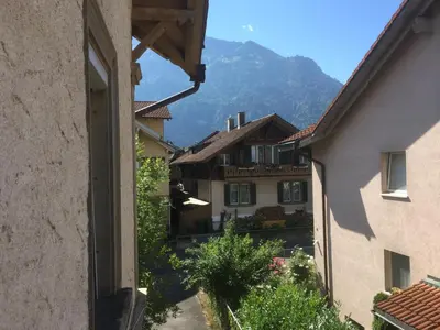 Ein allgemeiner Bergblick oder ein Berglick von des Hostels aus