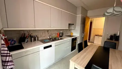 Küche/Küchenzeile in der Unterkunft Walters Hostel Interlaken