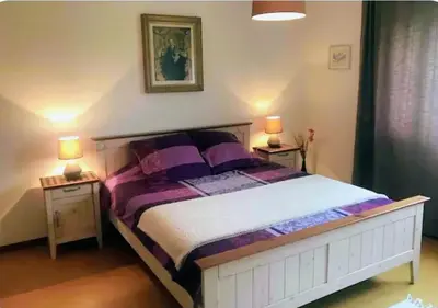 Ein Bett oder Betten in einem Zimmer der Unterkunft Arve
