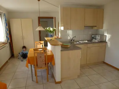Küche/Küchenzeile in der Unterkunft Haus Abendberg
