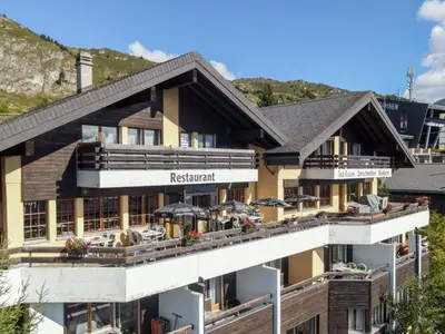 Ein allgemeiner Bergblick oder ein Berglick von der Ferienwohnung aus
