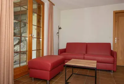 Ein Sitzbereich in der Unterkunft Ferienwohnung Senggi
