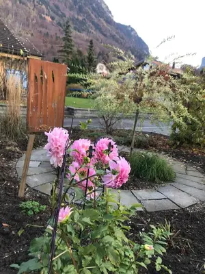 Ein allgemeiner Bergblick oder ein Berglick von der Ferienwohnung aus