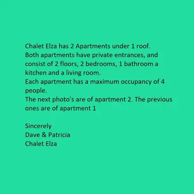 Grundriss der Unterkunft Chalet Elza