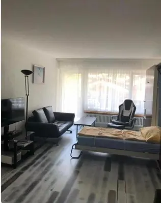 Ein Sitzbereich in der Unterkunft Apartment Zayetta